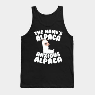 The Name's Alpaca Anxious Alpaca Tank Top